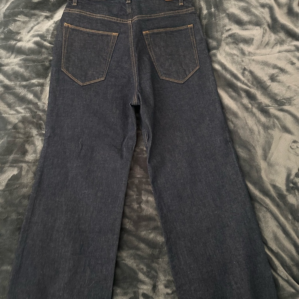 Jamie Haller Wide-Leg Women's Jeans in Dark Indigo - Picture 2 of 7